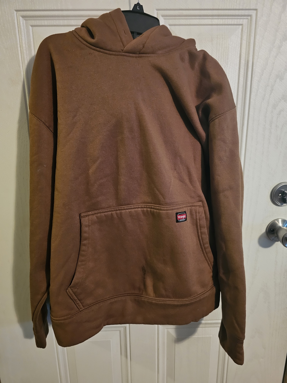 Wrangler Brown Hooded Pullover Sweatshirt